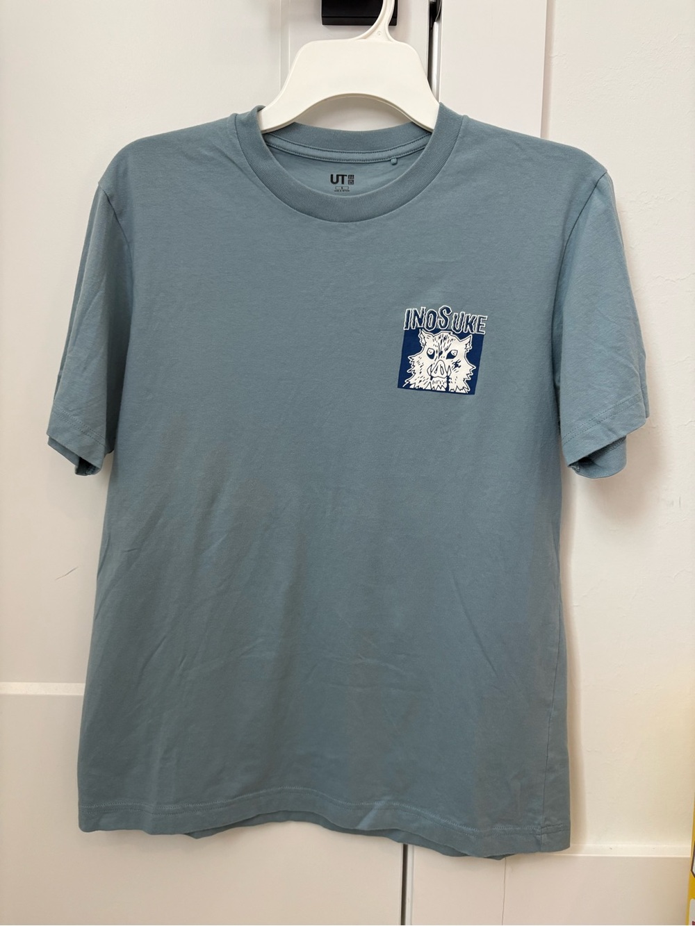 UNIQLO UT Men’s Graphic Tee - Pale Blue 'Inosuke' Design
